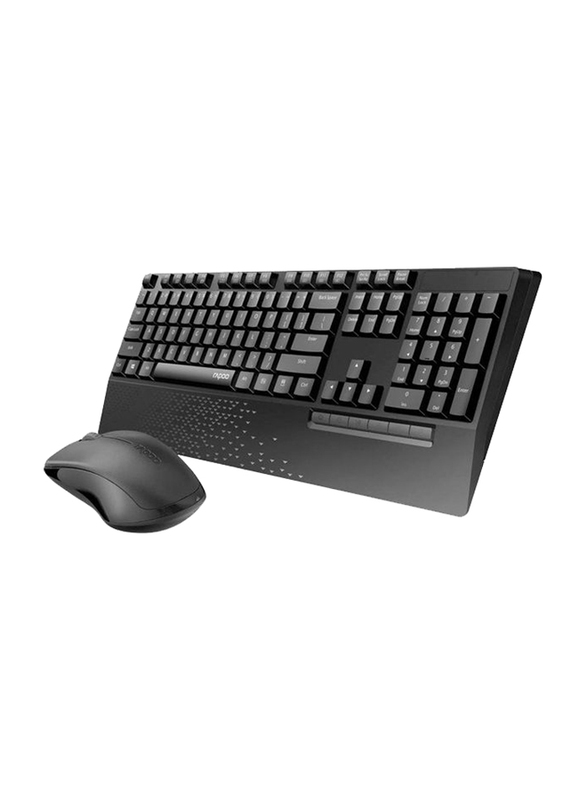 Rapoo X1960 Wireless Keyboard and Mouse Combo, Black