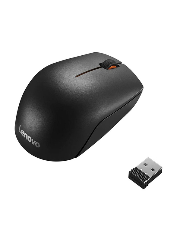 Lenovo L300 Wireless Compact Optical Mouse, Black