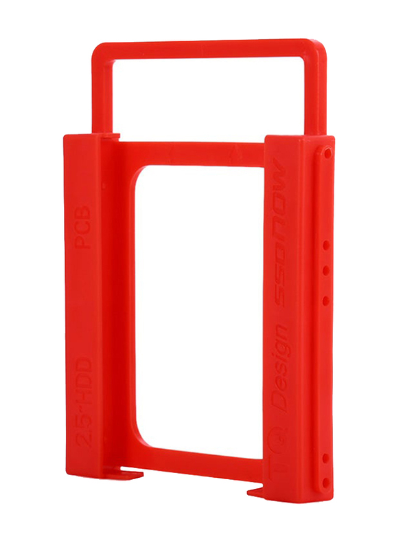 2.5 to 3.5-Inch SSD HDD Mounting Bracket Adapter for PC, Red