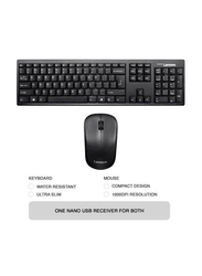 Lenovo 100 USB-A Wireless English Keyboard and Mouse Combo, Black